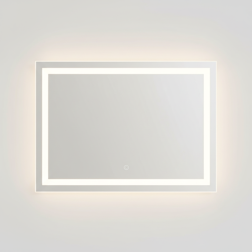 Miroir LED salle de bain avec luminosité ajustable